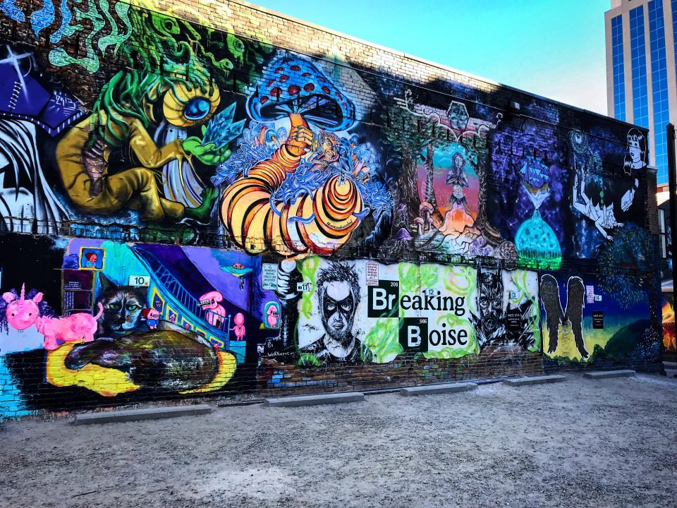 freak art alley in Boise