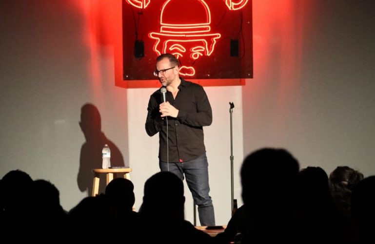 The show at the Crackers Comedy Club