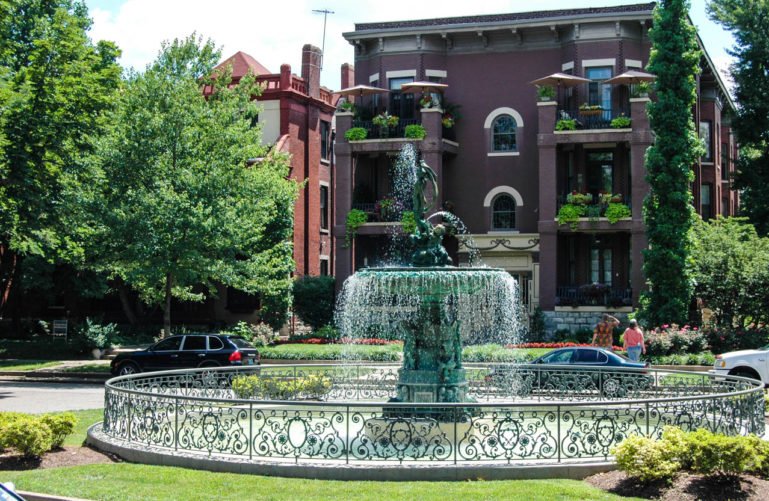 Fountain at the Historic Old Louisville
