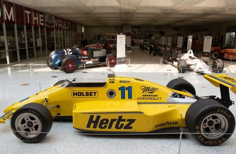Racing vehicle at the Indianapolis Motor Speedway Museum