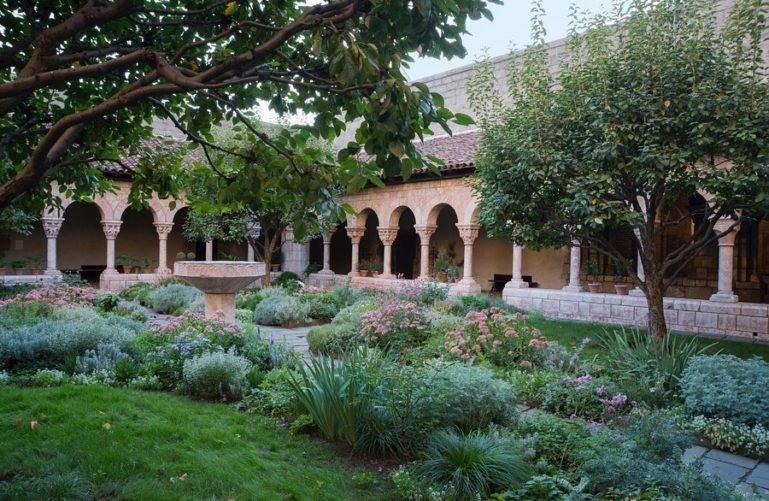 The garden at the Met Cloisters, NYC