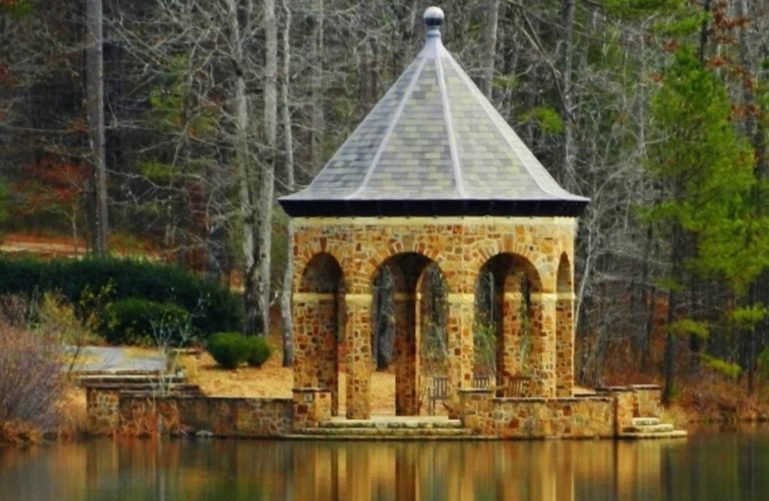 A gazebo at the Wildwood Park for the Arts, Little Rock